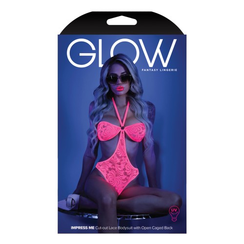 Body Halter Glow - Rosa Neón L/XL