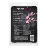 Adjustable Nipple Clamps with Crystal Chain