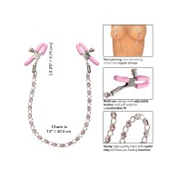 Adjustable Nipple Clamps with Crystal Chain