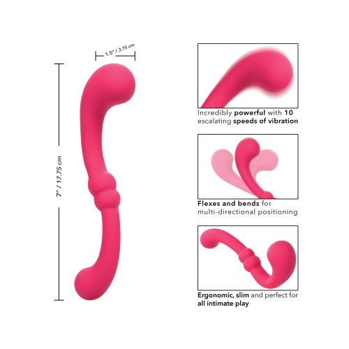 Pretty Little Wands Curvy Massager - Pink