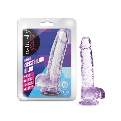 Dildo Crystalline 6 Pulgadas Naturally Yours Amatista