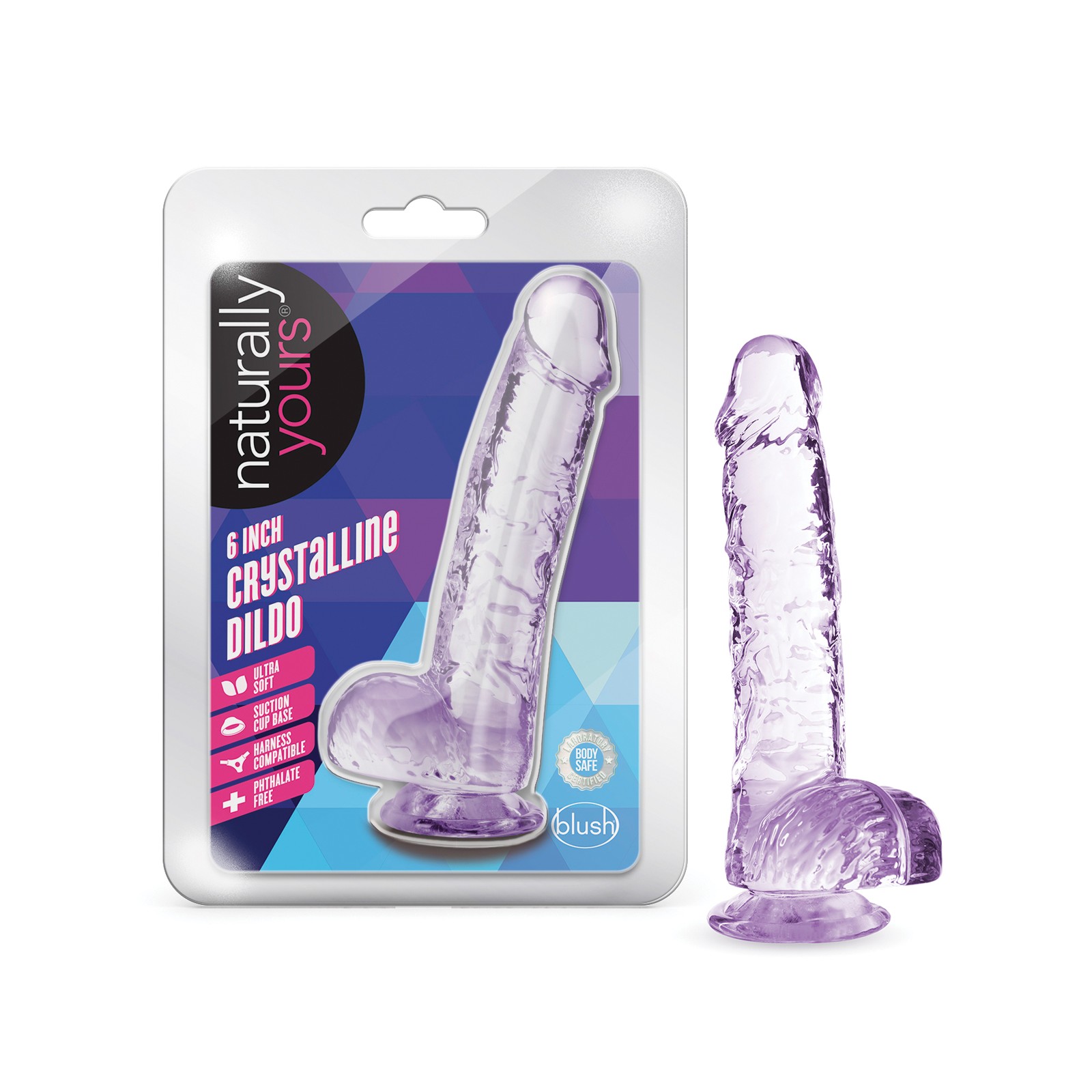 Blush Naturally Yours 6 Inch Dildo Amethyst