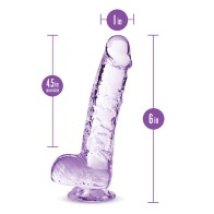 Blush Naturally Yours 6 Inch Dildo Amethyst