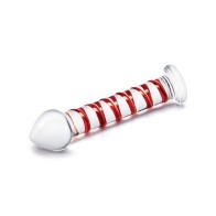 Mr. Swirly 8-Inch Glass Dildo for G-Spot Stimulation