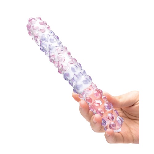 Dildo de Cristal Nubby de 9" para Estimulación Intensa