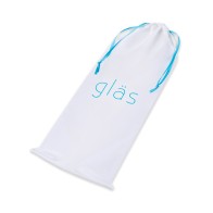 Glas 7" Realistic Curved Glass Dildo Clear