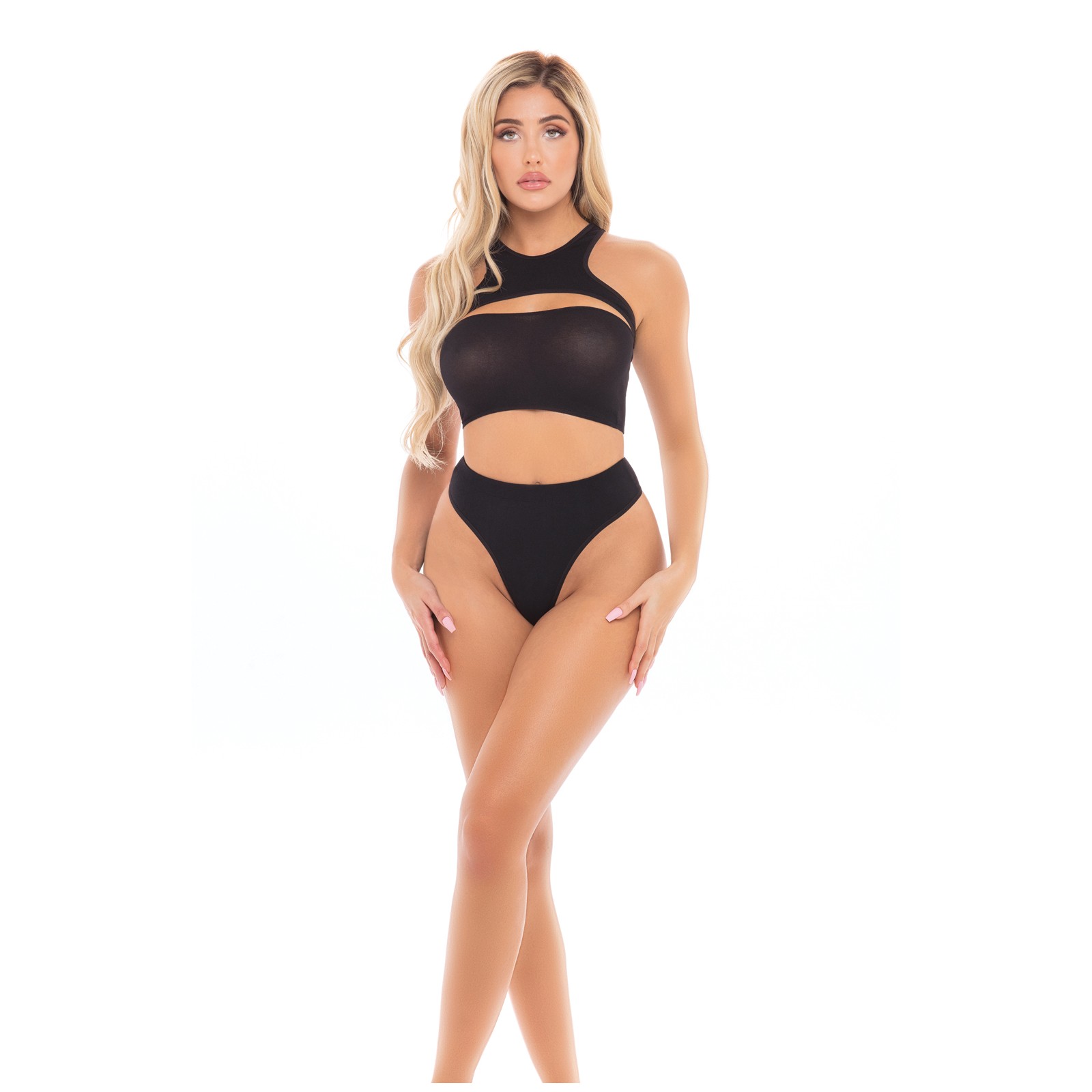 Pink Lipstick Divine Bandeau Set