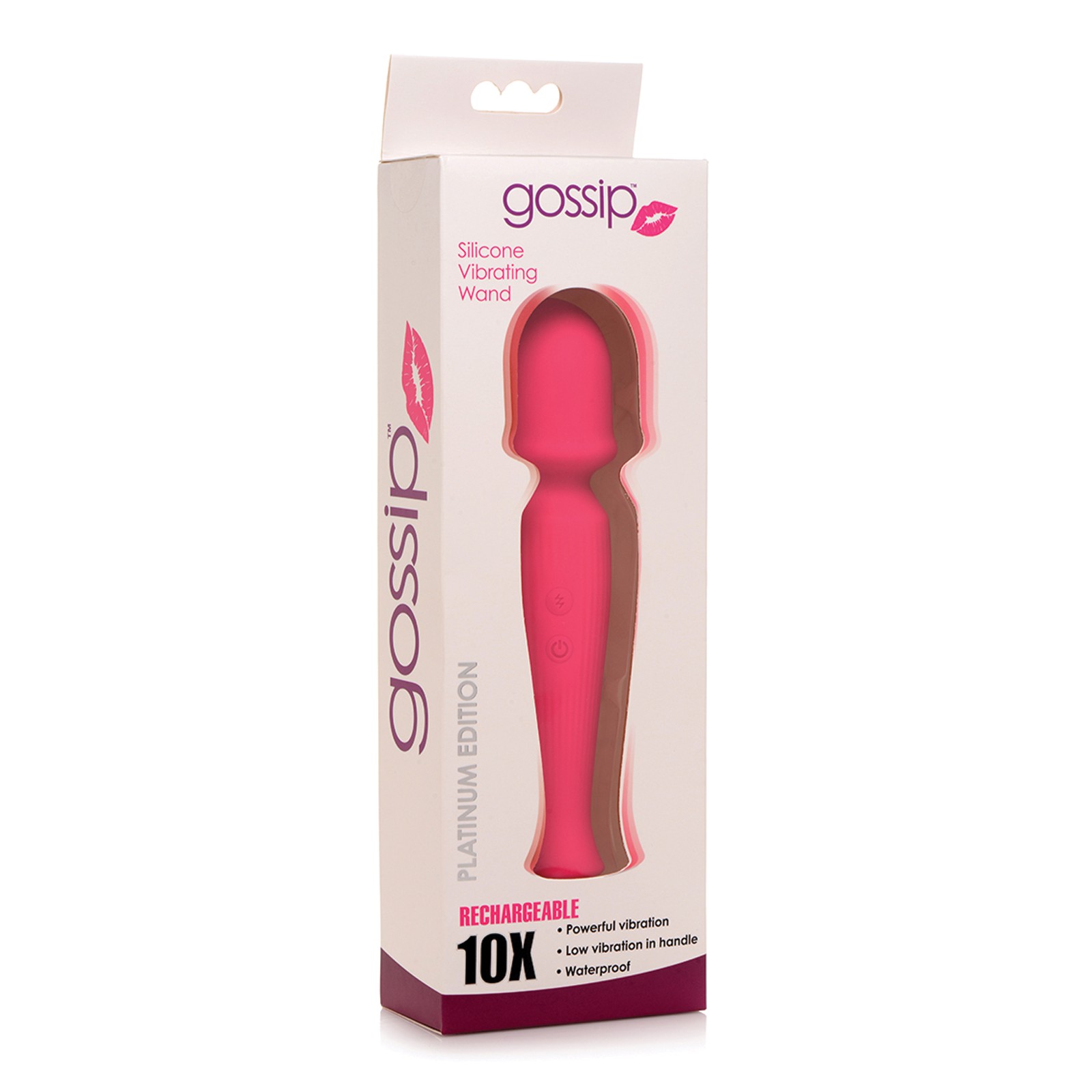 Curve Toys Gossip Silicone Wand 10x Magenta