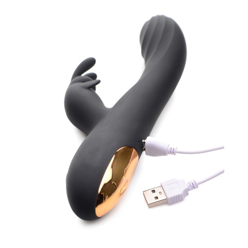 Curve Toys Power Bunnies Cuddles Rabbit Vibrator - Black