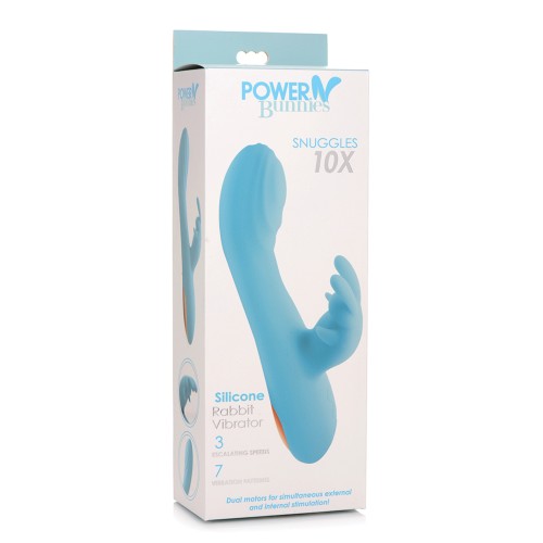 Vibrador Curve Toys Power Bunnies Snuggles 10x para Estimulación Dual