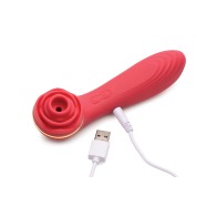 Inmi Bloomgasm Passion Petals Rose Red 10X Suction Vibrator