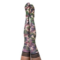 Kixies Alex Thigh Highs Camo Size B