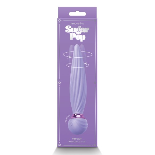 Bendable Vibrator Sugar Pop Twist Purple