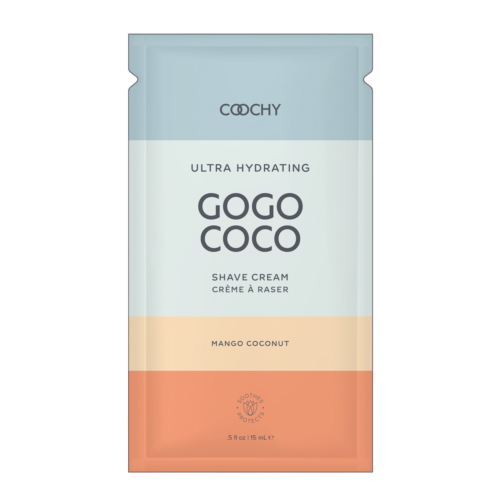 COOCHY Ultra Hydrating Shave Cream Foil - .35 oz Mango Coconut