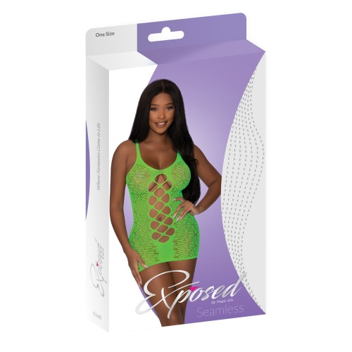 Seamless Front Whole Dress Lime O/S