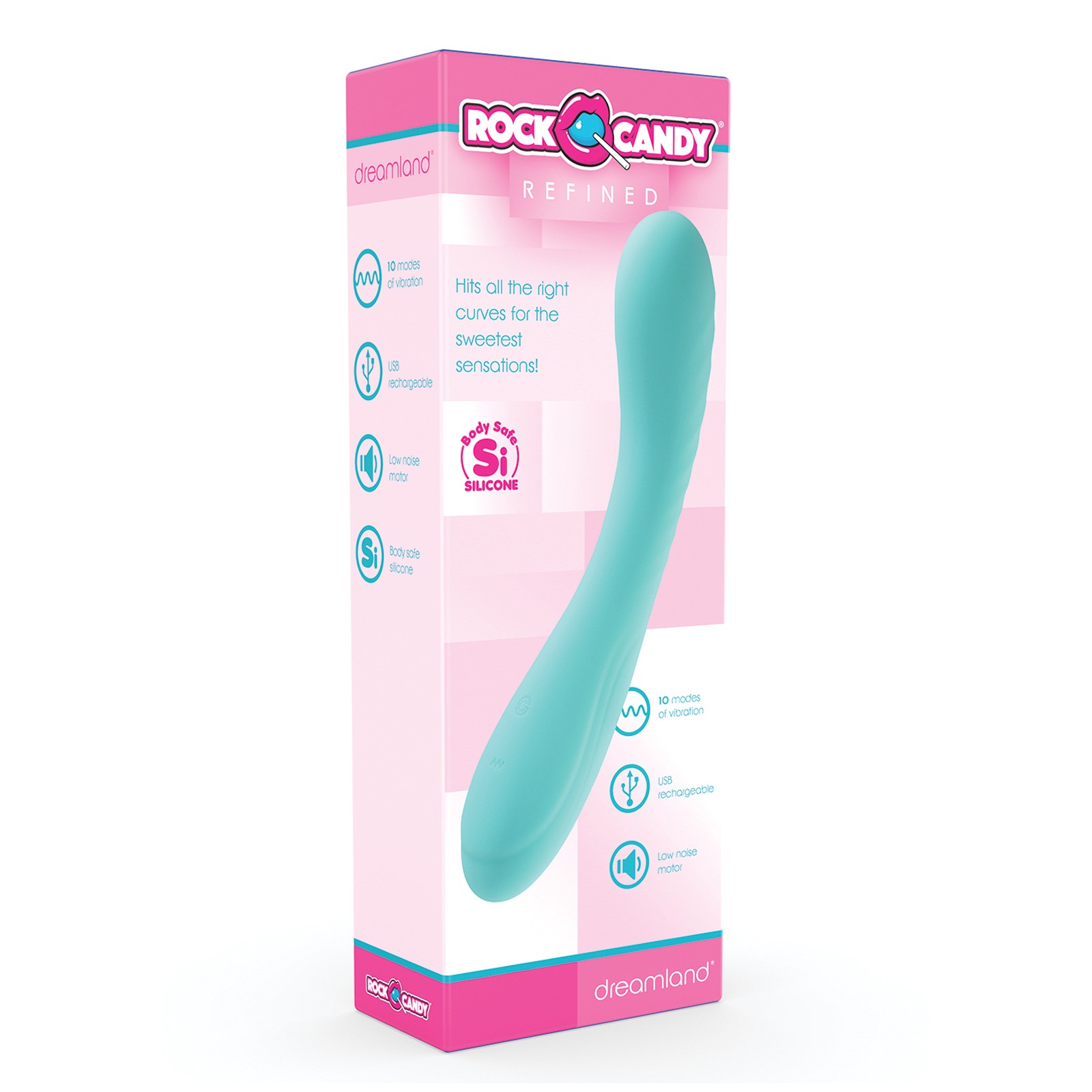 Vibrador G Spot Dreamland Rock Candy - Azul