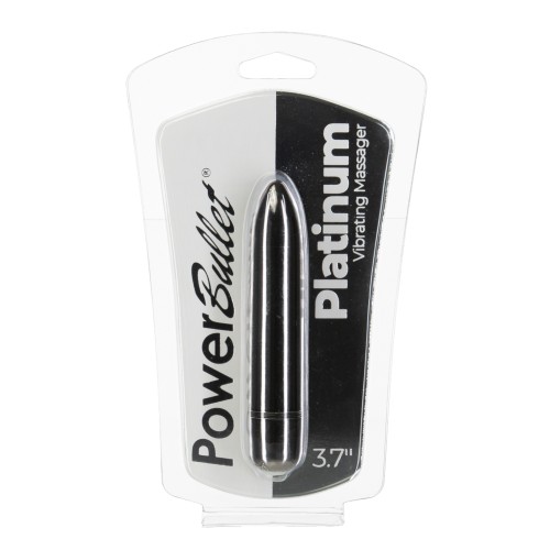 Power Bullet 3.7" Platinum Vibrating Massager