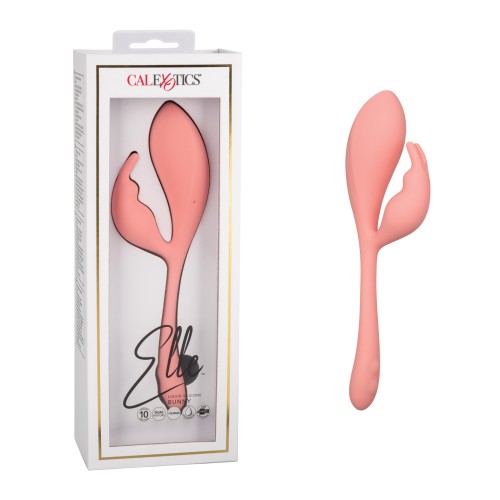 Elle Liquid Silicone Bunny Vibrator - Pink