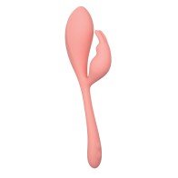 Elle Liquid Silicone Bunny Vibrator - Pink