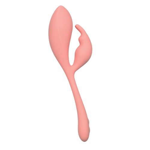 Elle Liquid Silicone Bunny Vibrator - Pink