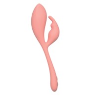 Elle Liquid Silicone Bunny Vibrator - Pink