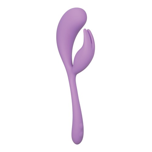 Elle Liquid Silicone Dual Flicker Purple