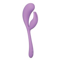 Elle Liquid Silicone Dual Flicker Purple