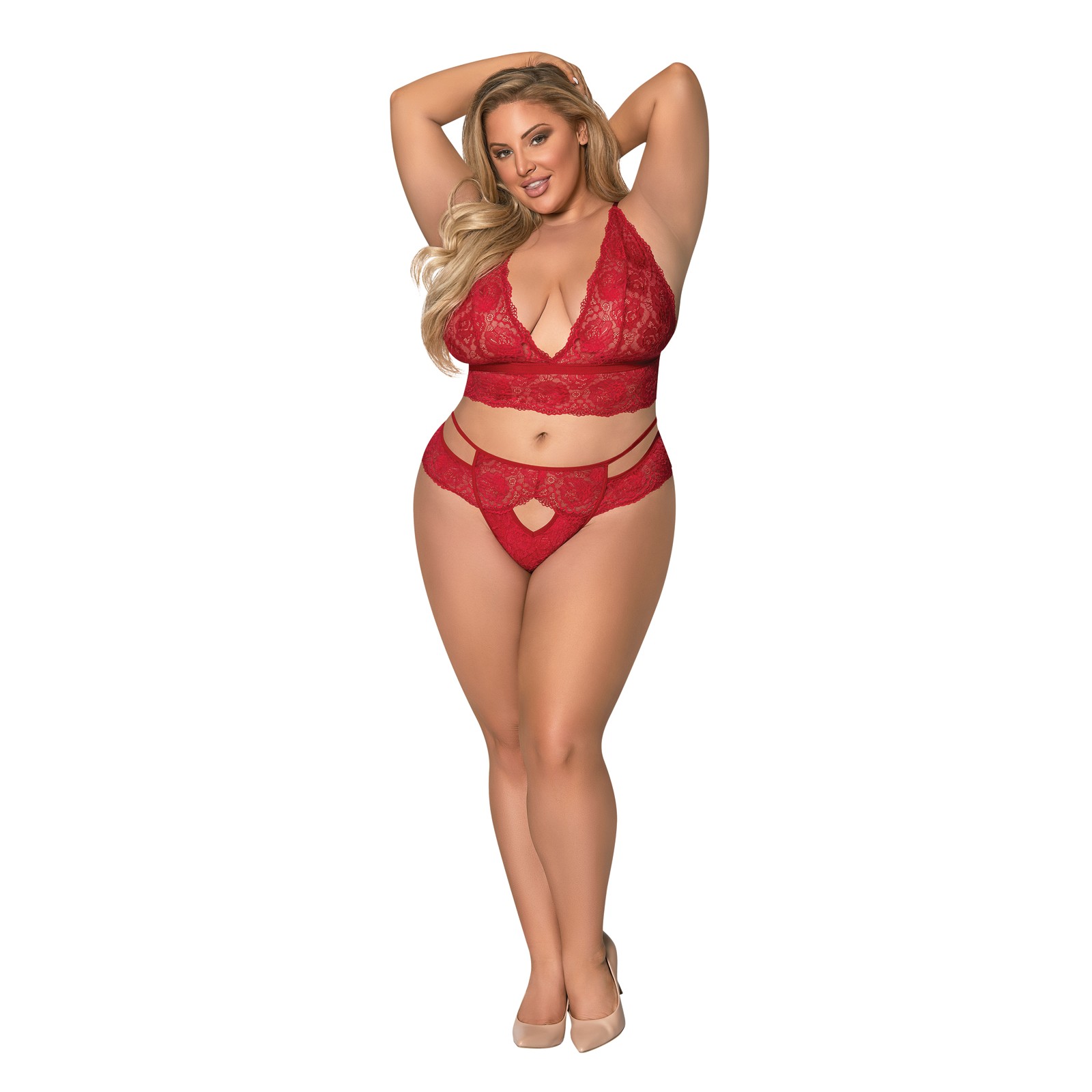 Sugar & Spice Red Bra & Panty Set