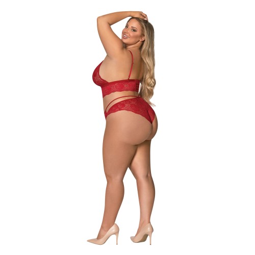 Sugar & Spice Red Bra & Panty Set