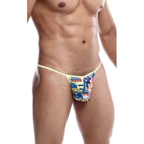 Male Basics Sinful Hipster Tanga G-String Amarillo Talla Mediana