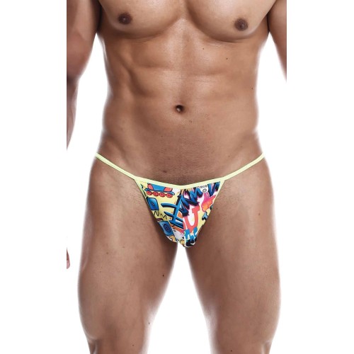 Male Basics Sinful Hipster Tanga G-String Amarillo Talla Mediana