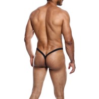 Male Basics Y Buns Thong - Black XL