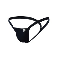 Male Basics Y Buns Thong - Black XL