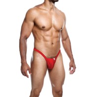 Male Basics Thong Y Buns - Rojo Llamativo