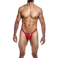 Male Basics Thong Y Buns - Rojo Llamativo