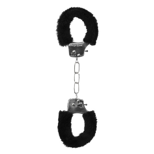 Beginner's Furry Hand Cuffs - Black & White