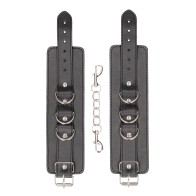 Shots Ouch Leather Hand/Ankle Cuffs - Black