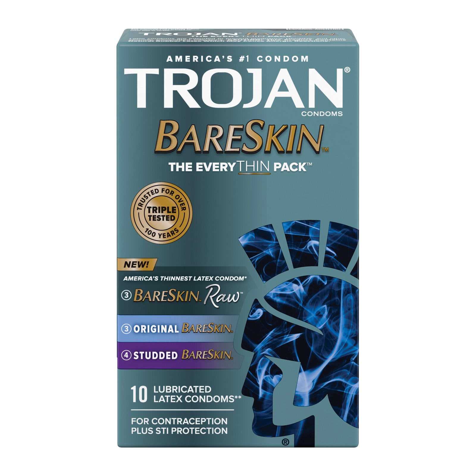 Condones Trojan BareSkin EveryTHIN para Placer Sensacional