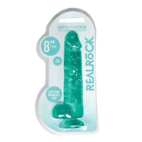 Shots RealRock Crystal Clear Dildo 8in