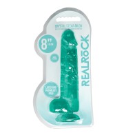 Shots RealRock Crystal Clear Dildo 8in