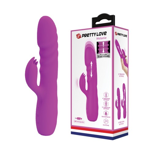 Conejito Vibrador Thrusting Pretty Love Melanie - Placer Supremo