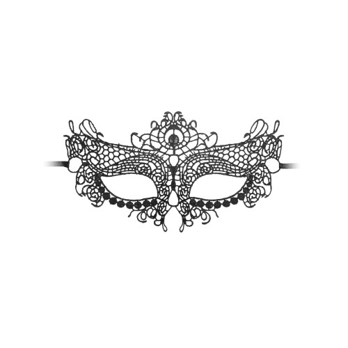 Shots Ouch Lace Eye Mask - Queen Black