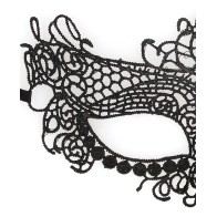 Shots Ouch Lace Eye Mask - Queen Black