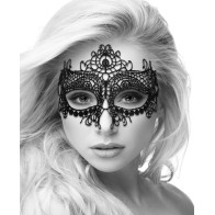 Shots Ouch Lace Eye Mask - Queen Black