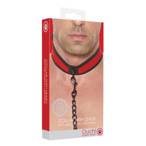 Ouch Puppy Play Collar and Leash Set