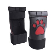 Shots Ouch Puppy Play Cut-Out Gloves Red