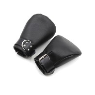 Shots Ouch Puppy Play Lined Fist Mitts - Black