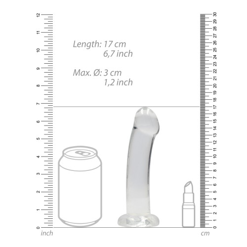 Dildo Transparente RealRock de 7"