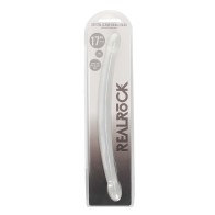 RealRock 17 Inch Double Dildo - Crystal Clear for Double Fun