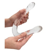 RealRock 17 Inch Double Dildo - Crystal Clear for Double Fun